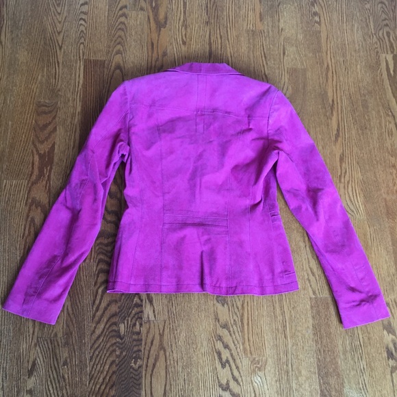Danier Pink Suede Jacket Size Small - Picture 2 of 4